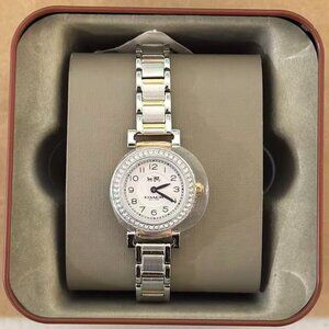 Coach 14502404 Madison Crystals Two Tone Steel Strap Ladies Watch